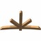Ekena Millwork Alberta Smooth Timber Gable Bracket, Western Red Cedar, 84"W x 49"H x 5 1/2"D x 5 1/2"F, 14/12 Pitch GBW084X49X0606ALB00SWR - alternate 2